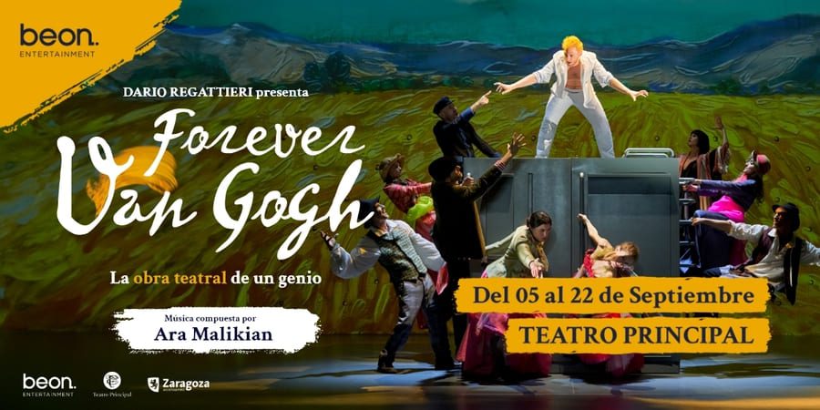 Portada de Forever Van Gogh con diseño moderno, mostrando colores vibrantes y gráficos atractivos que destacan su contenido principal."